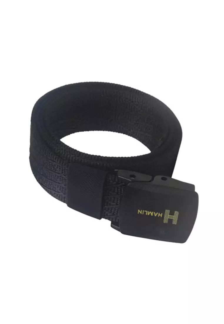 Jhoseph Tali Ikat Pinggang Pria Anti Xray Plastik Canvas Non Metal Automatic Buckle ORIGINAL - Black