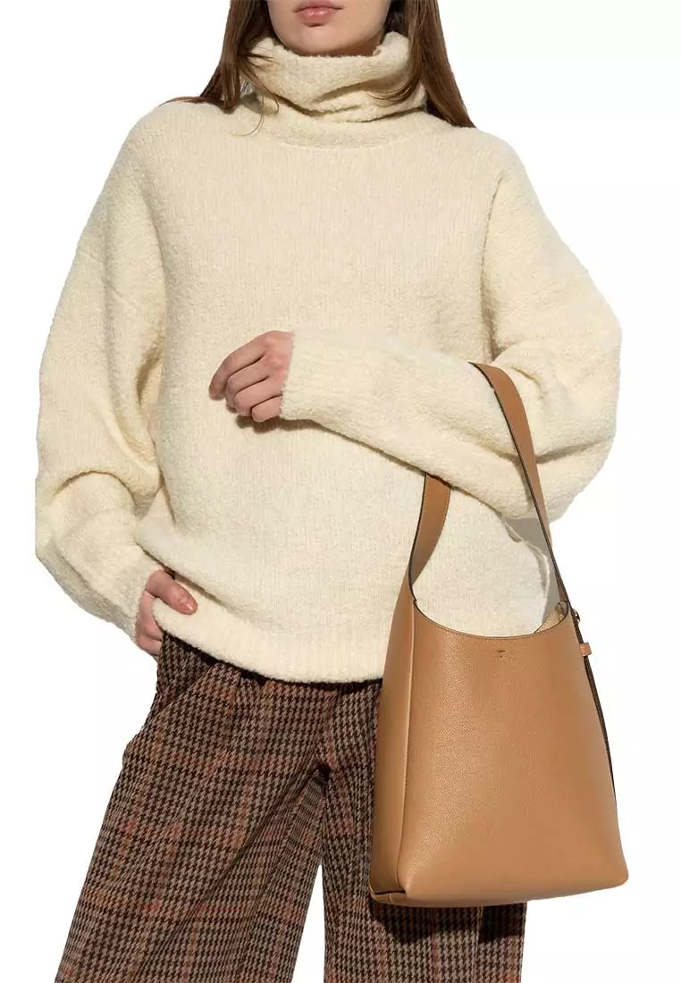 Small Romy Hobo Shoulder Bag Tiramisu 175172