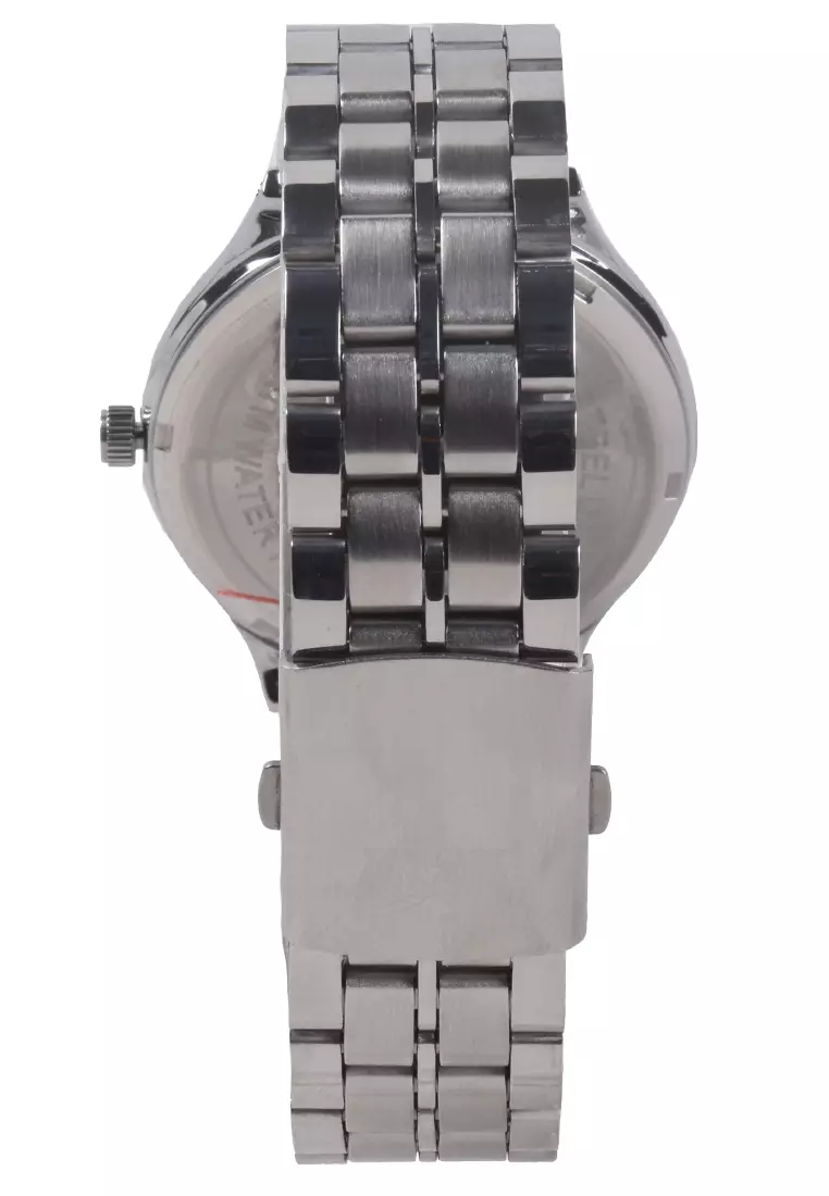 Mirage - Jam Tangan Pria - Silver - Stainless Steel Bracelet - 18602M-B