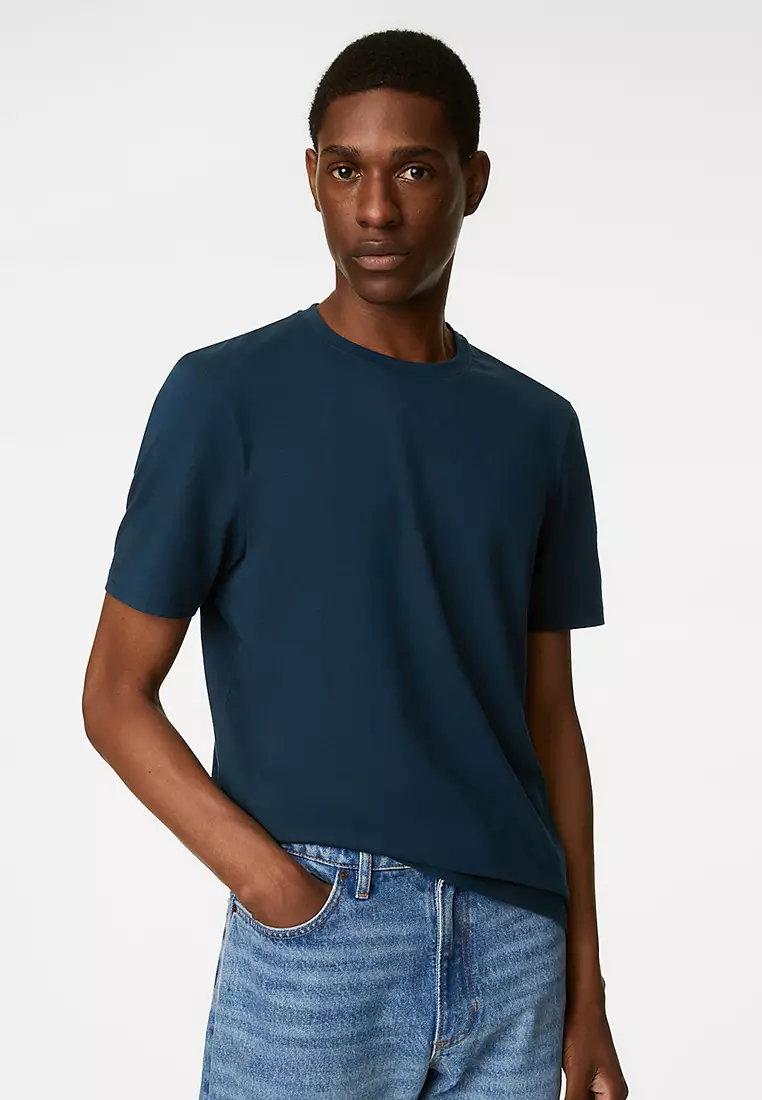Marks and spencer deals crew neck t shirt