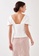 Love, Bonito white Carmien Knot Front Bustier Top 21DF4AAA581D60GS_4