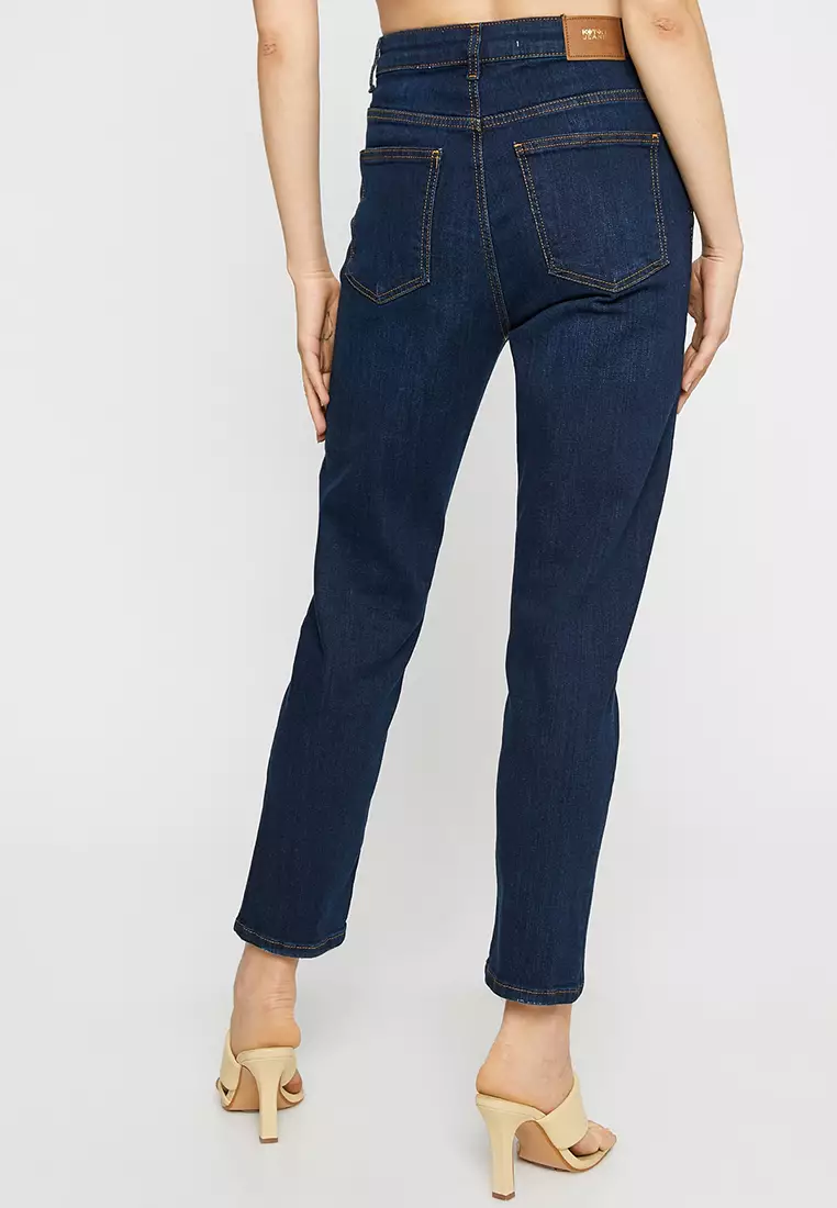 High Waist Slim Jeans