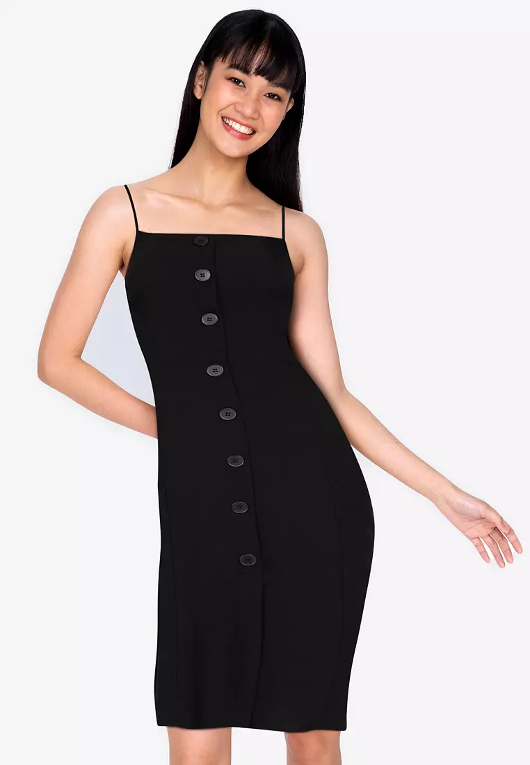 Zalora button clearance down dress