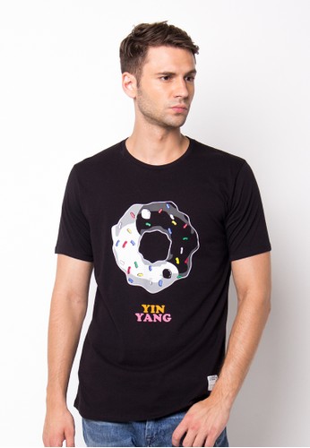 Endorse Tshirt Wl Yin Yang Black END-PF043