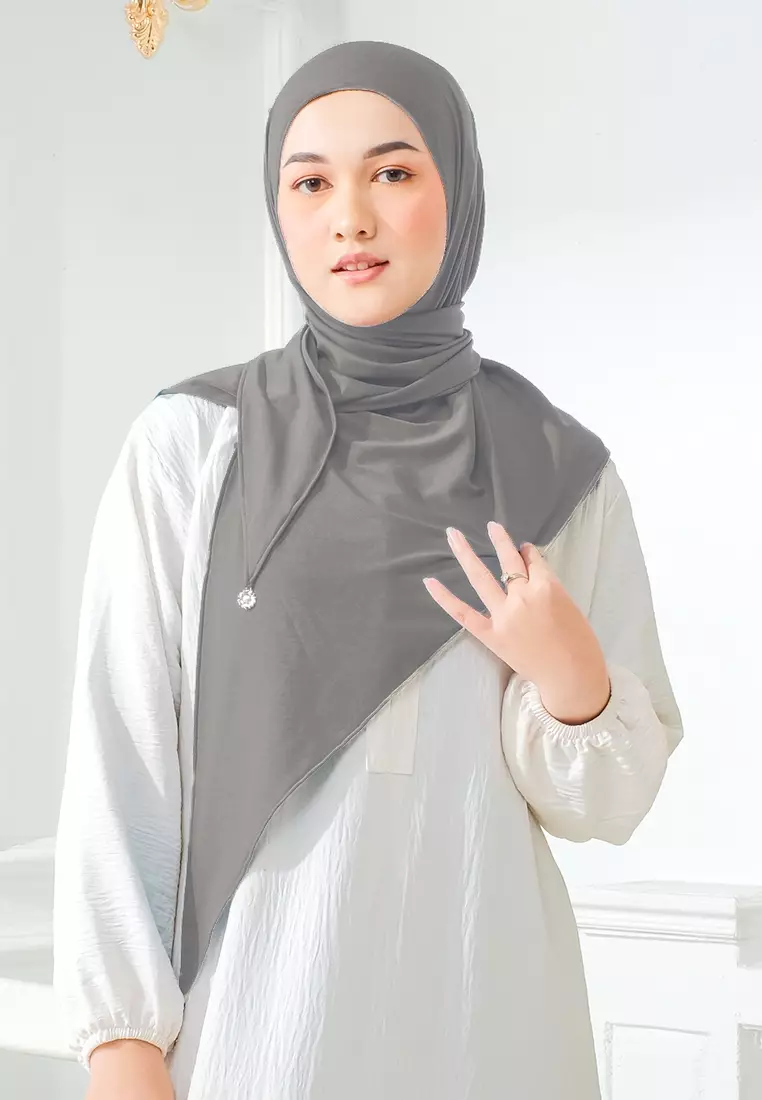 HIJAB INSTAN ZYANA - DARK GREY