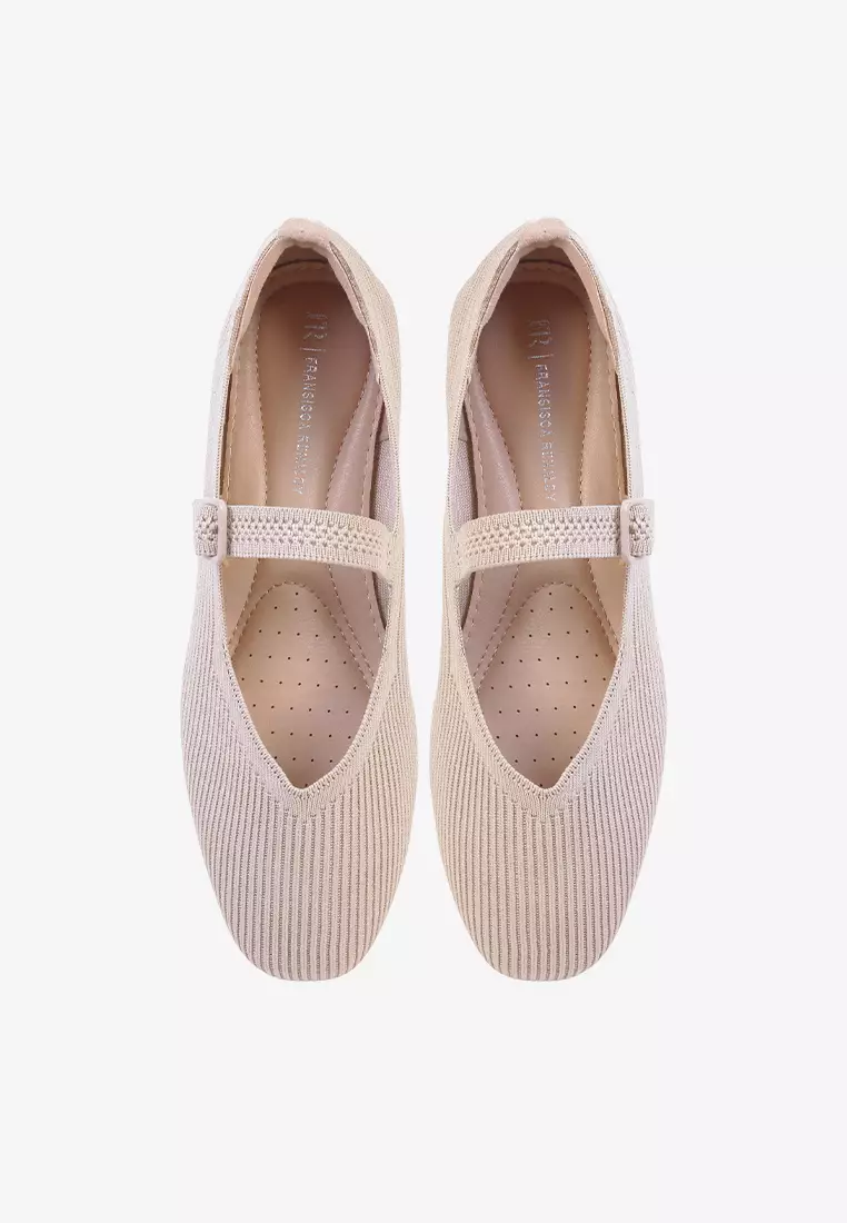 Sepatu Flat Shoes Rajut Wanita  L.Mona