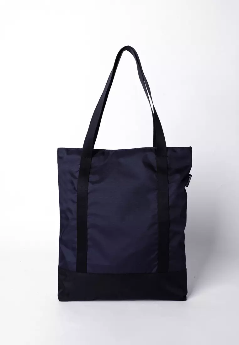Pamole Totebag Tas Wanita Pria Penutup Resleting - Reta Series - Navy