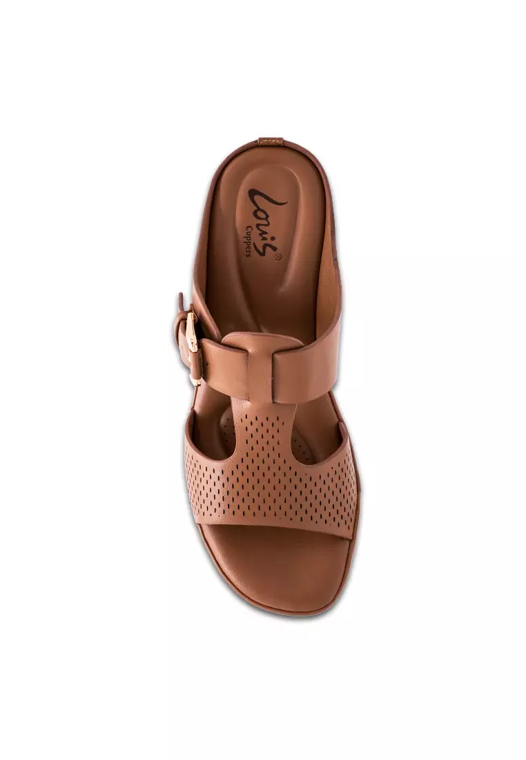 Women Slip On Laser Cut Casual Wedges - 230471228