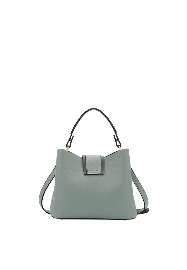 Women's 2-In-1 Top Handle Bag & RFID Zipper Purse - Green