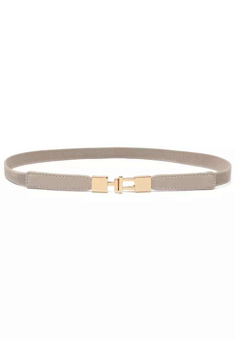 GYKACO AILEE Beige - Ikat Pinggang Wanita - Fashion Belt / Sabuk (Import)