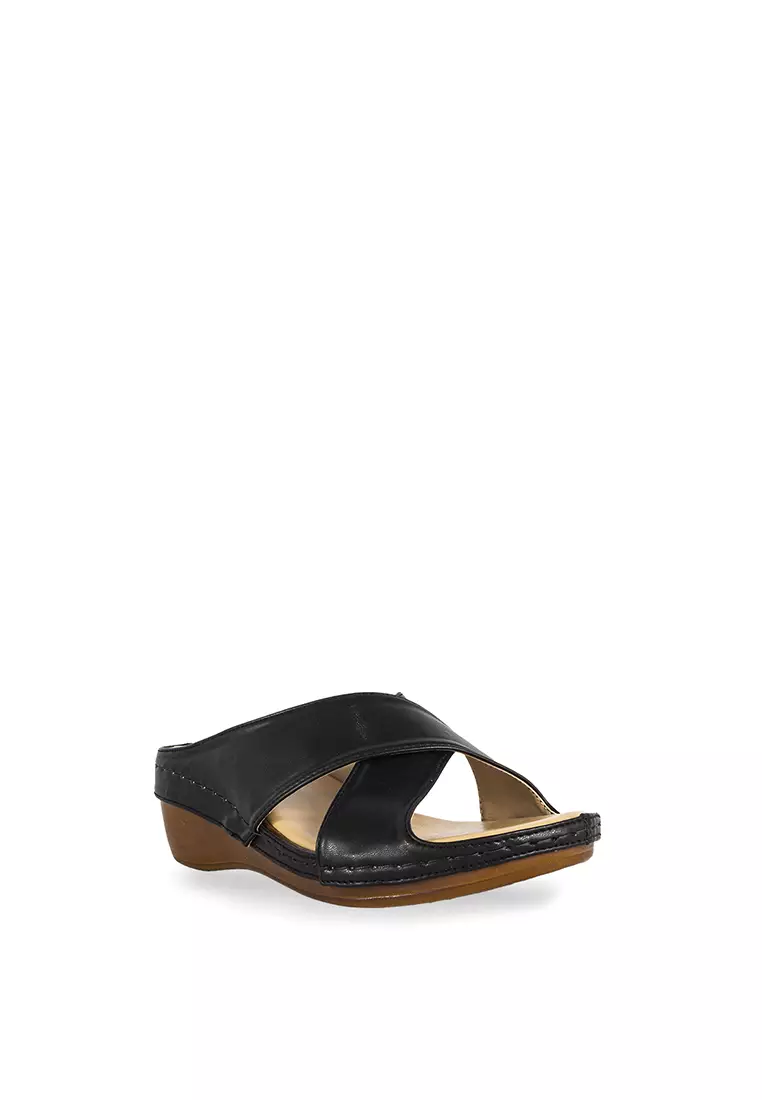 Buy Zanea Shoes Cross-Strap Wedge 2023 Online | ZALORA Philippines