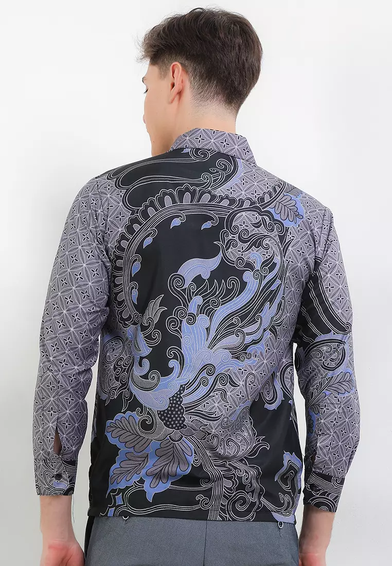 Asmorogondi Kemeja Batik Exclusive Premium Pria Casual Modern Lengan Panjang