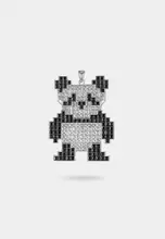 Silver, Black, White