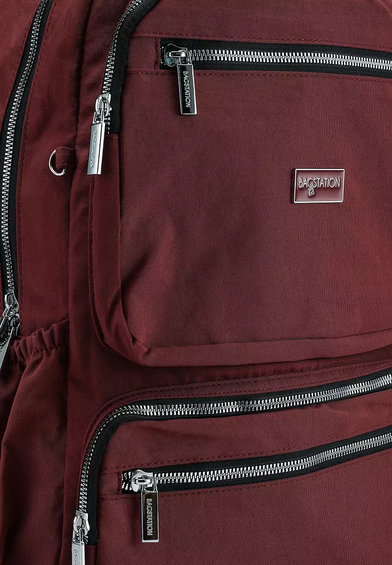 Metallic Series Crinkle Nylon Backpack