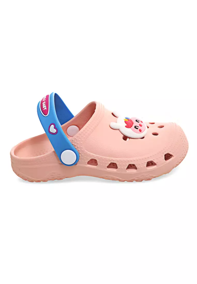 Mians Sepatu Sandal Anak Unisex Cute Anti Slip Elastic Comportable Material EVA ORIGINAL - Pink