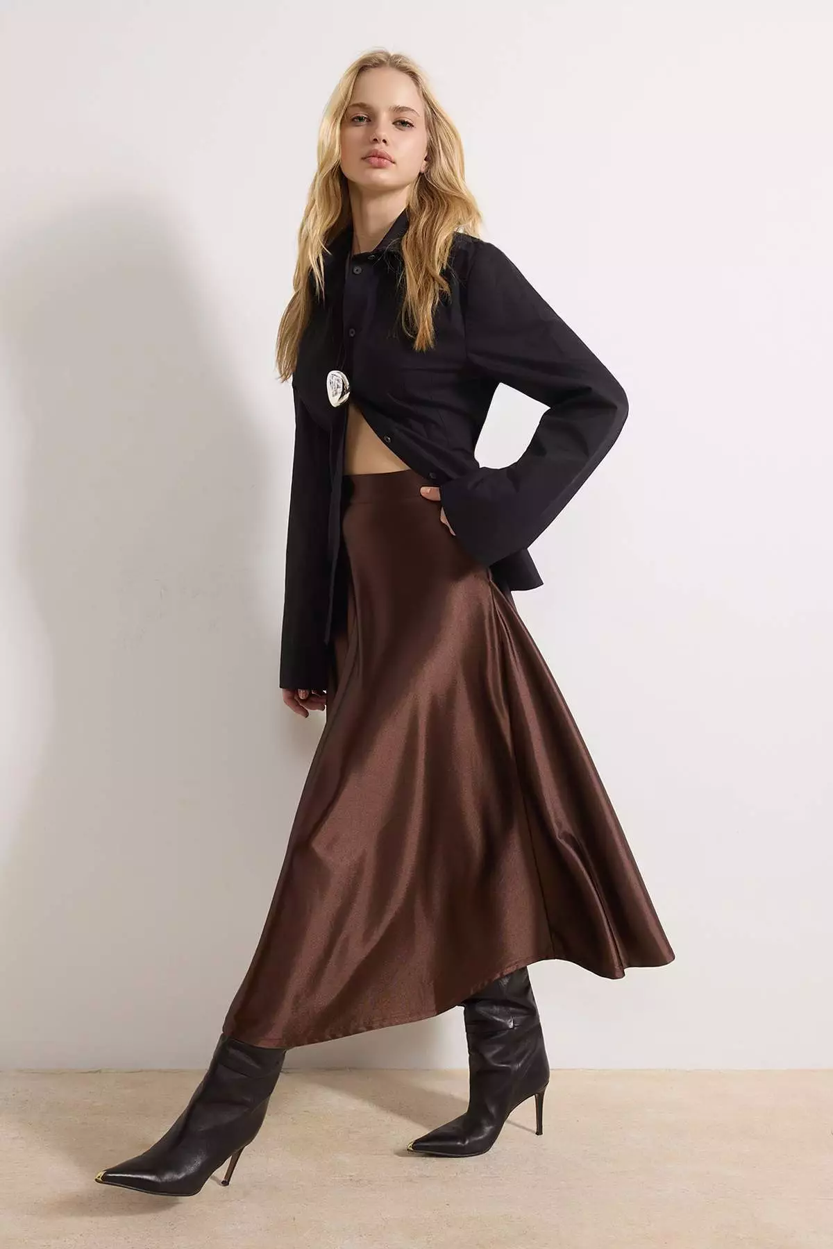 Dark Brown Skirt Twoaw25Et111