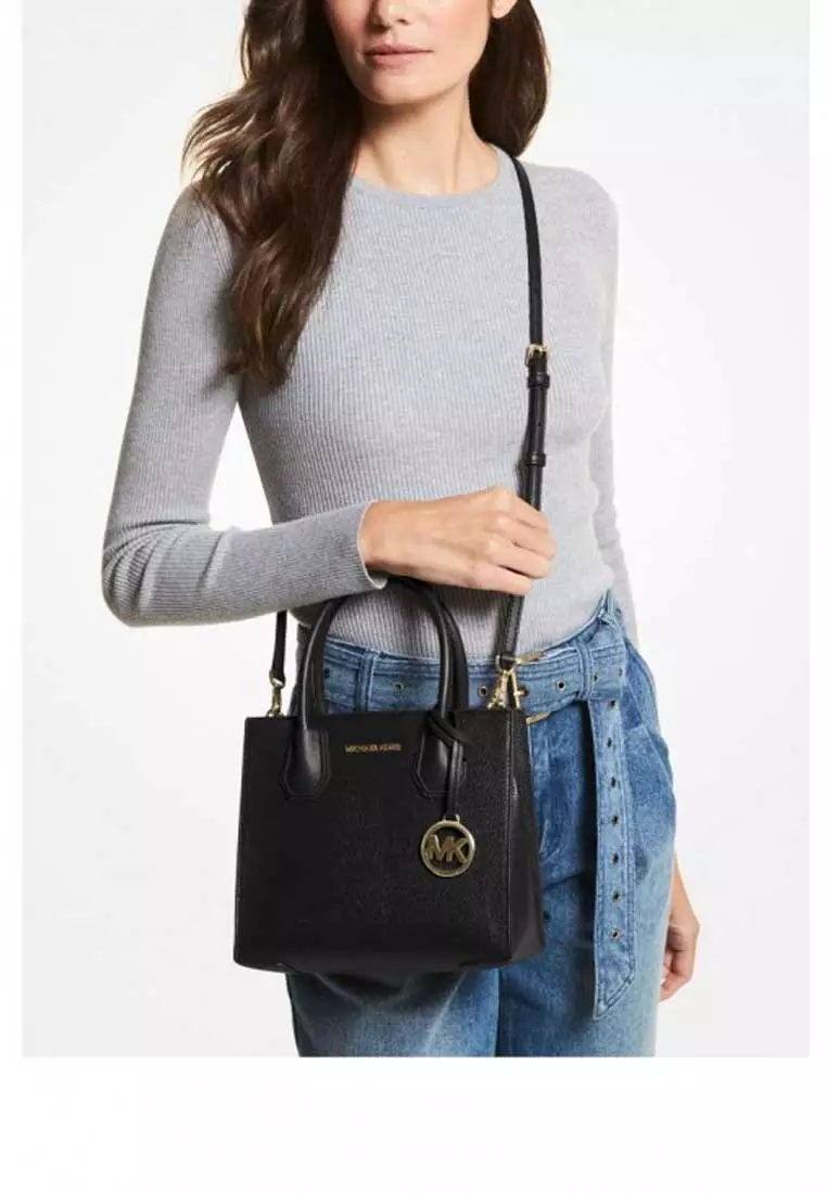 Mercer Medium Pebbled Leather Crossbody Bag
