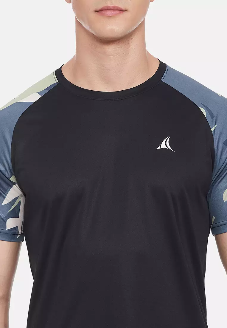 Men's Black Aero Sports Training/Workout Tee