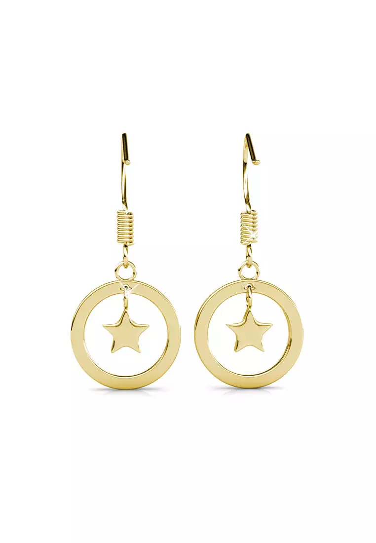 Stellar Hook Earring YG - Anting Crystal by Her Jewellery