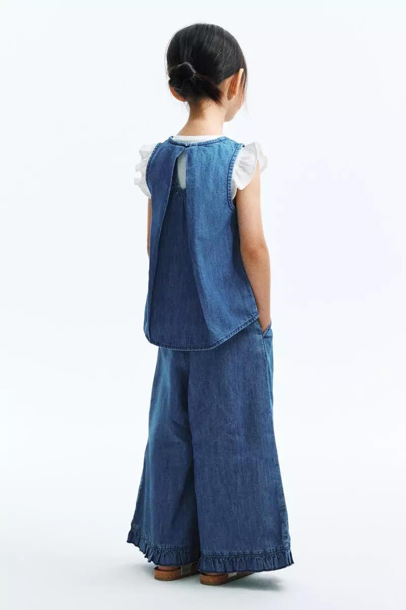 Cotton denim top