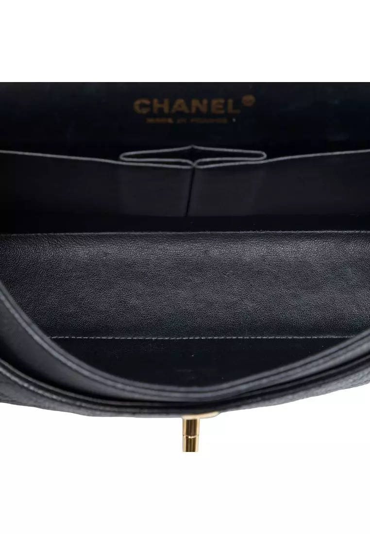 Pre-Loved Chanel Medium Classic Caviar Double Flap