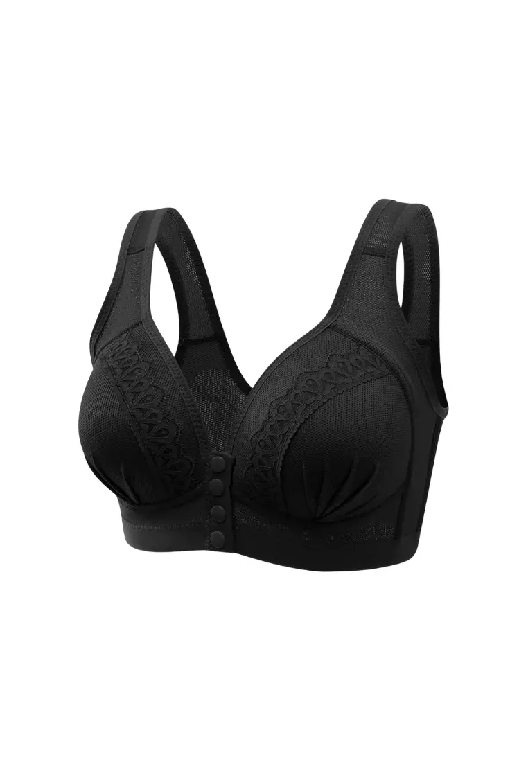 Premium Micah Seamless Push Up Lifting Supportive Wireless Bra in Black