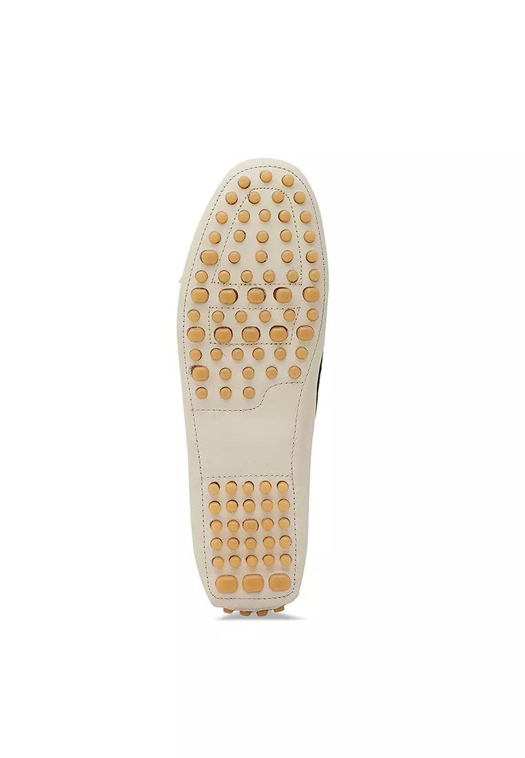 Sepatu Casual Wanita Loafer Moccasin Gino Mariani Eleanor 5 White
