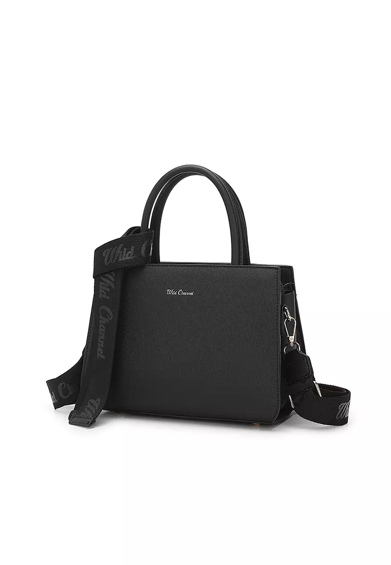 Women's Top Handle Bag / Sling Bag / Crossbody Bag / Shoulder Bag (Tas Tangan / Tas Selempang / Tas Bahu) - Hitam