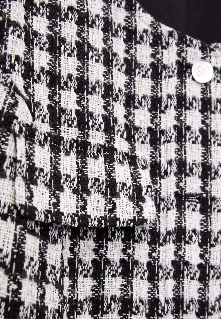 Tweed Button-Up Jacket