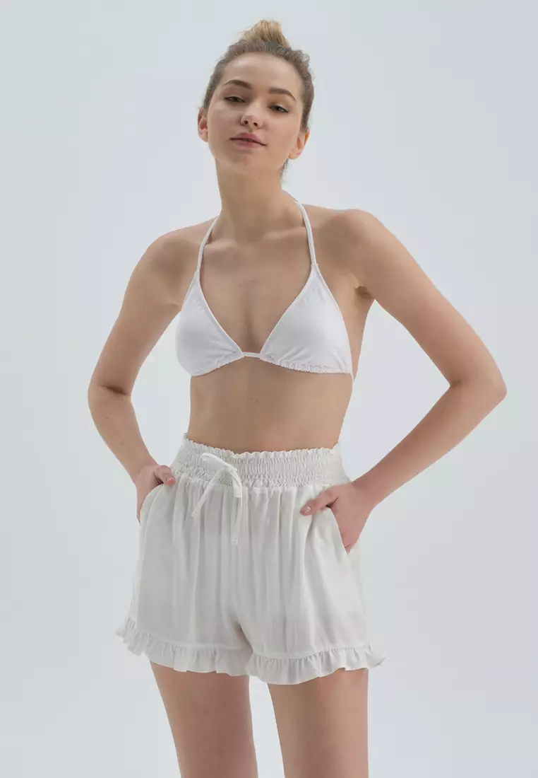 White 2025 loungewear shorts