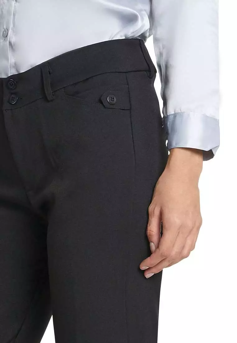 Garwyn Celana Kerja Long Pants Bawahan Wanita Formal Premium Quality - Hitam