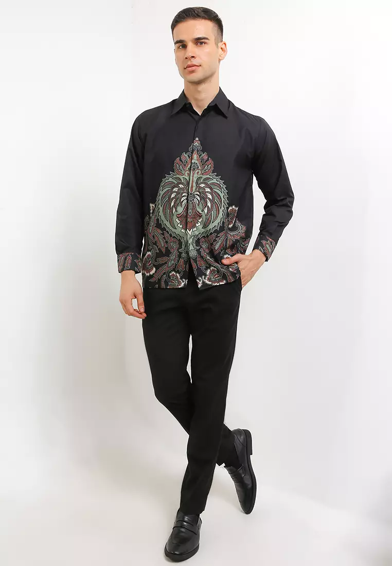 Gauri Kemeja Batik Exclusive Premium Pria Casual Modern Lengan Panjang