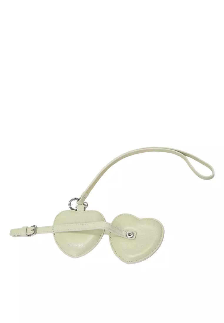 Heart Mirror Charm - Beige