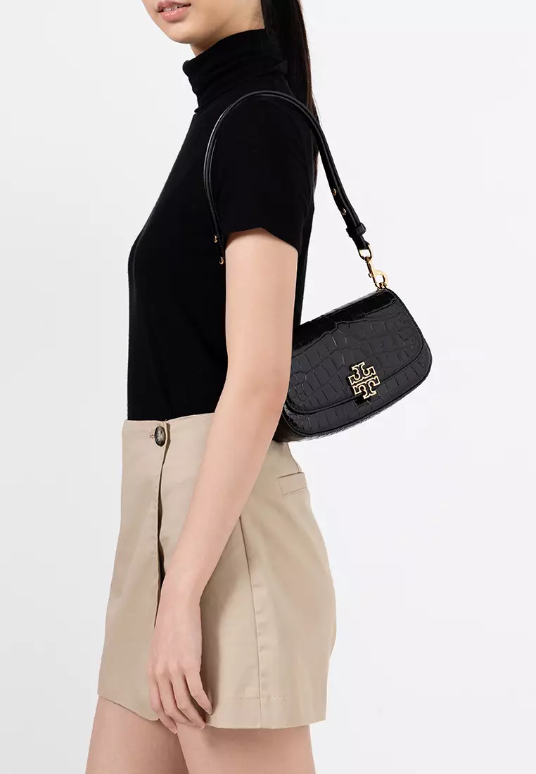 Britten Embossed Convertible Crossbody Bag