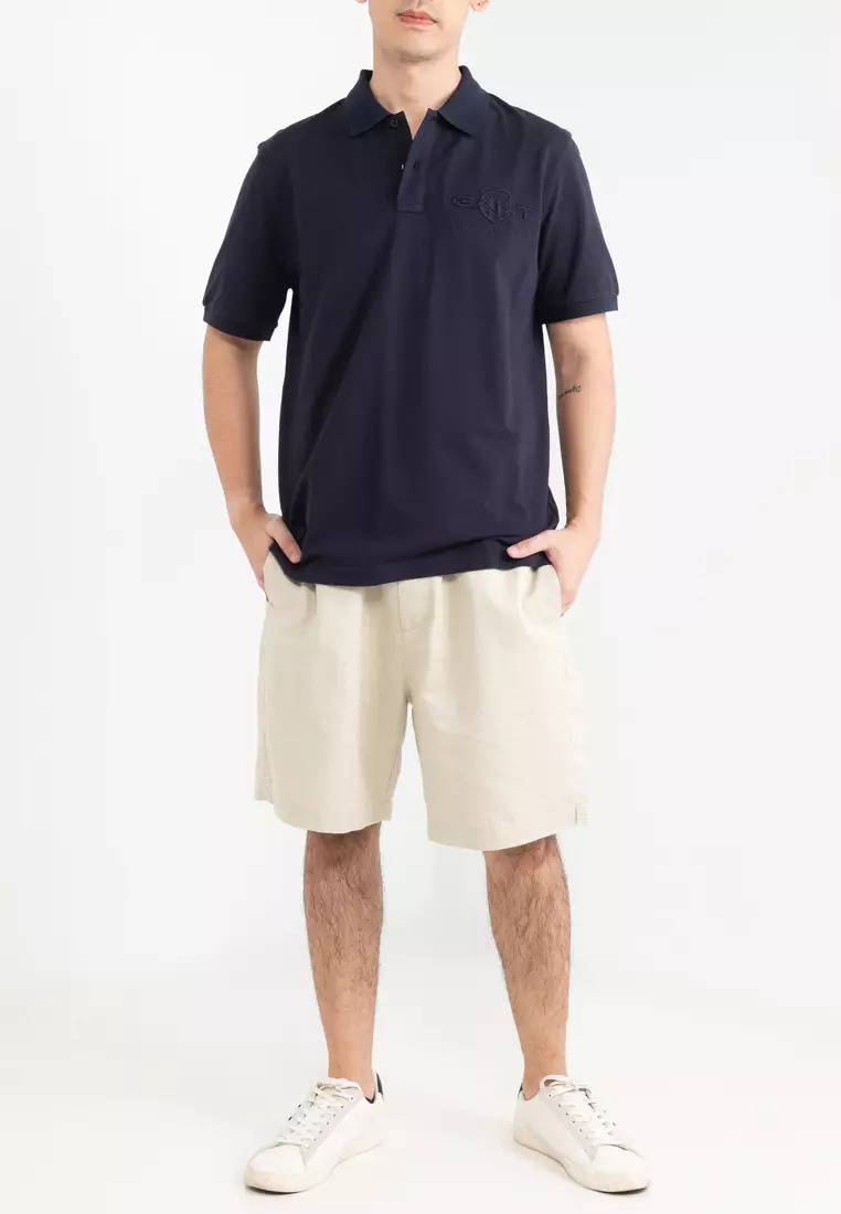 Tonal Shield Polo Shirt