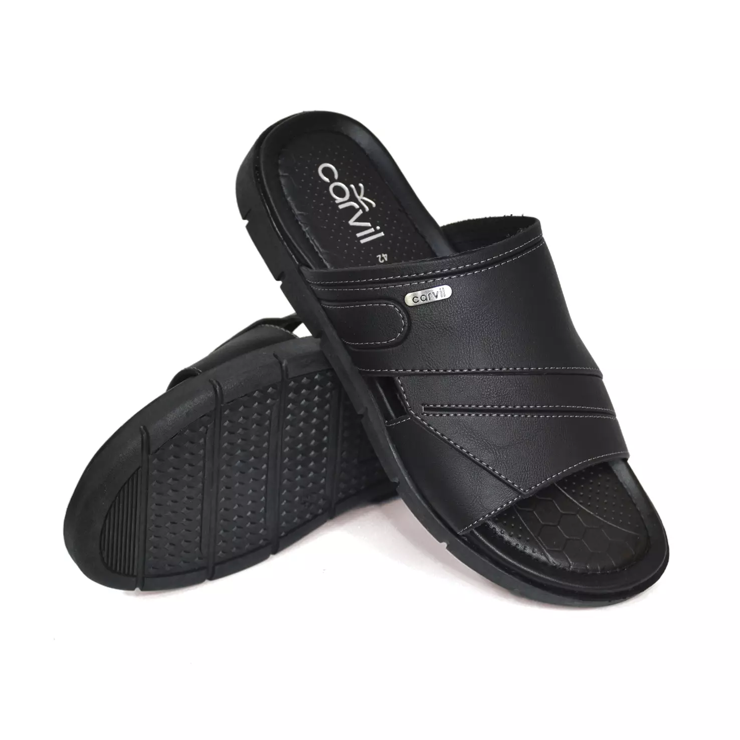 Carvil Sandal Pria Wolves-03 M Black