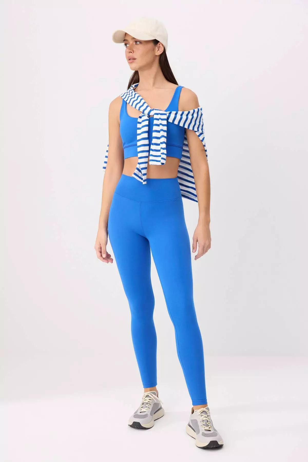 Cobalt Brushed Scuba Leggings Sports Leggings Thmaw25Ty00020