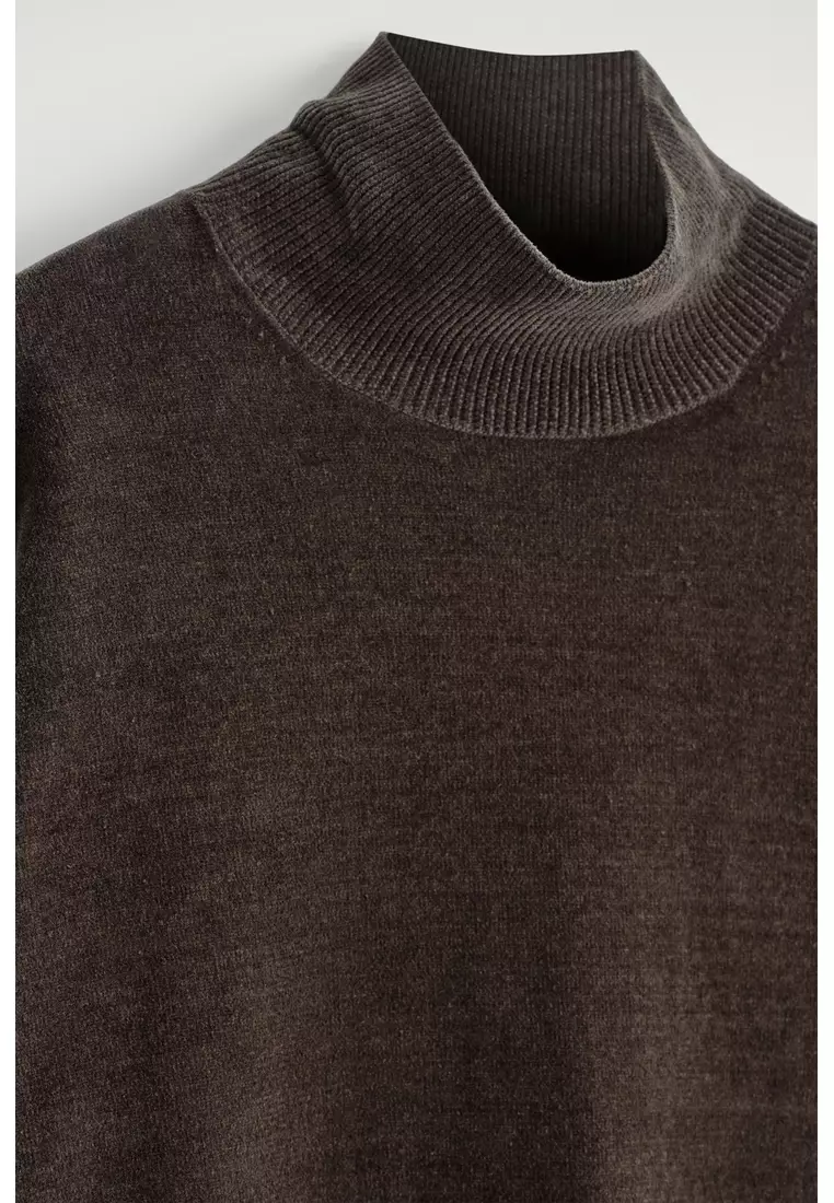 CHENILLE FUNNEL-NECK JUMPER