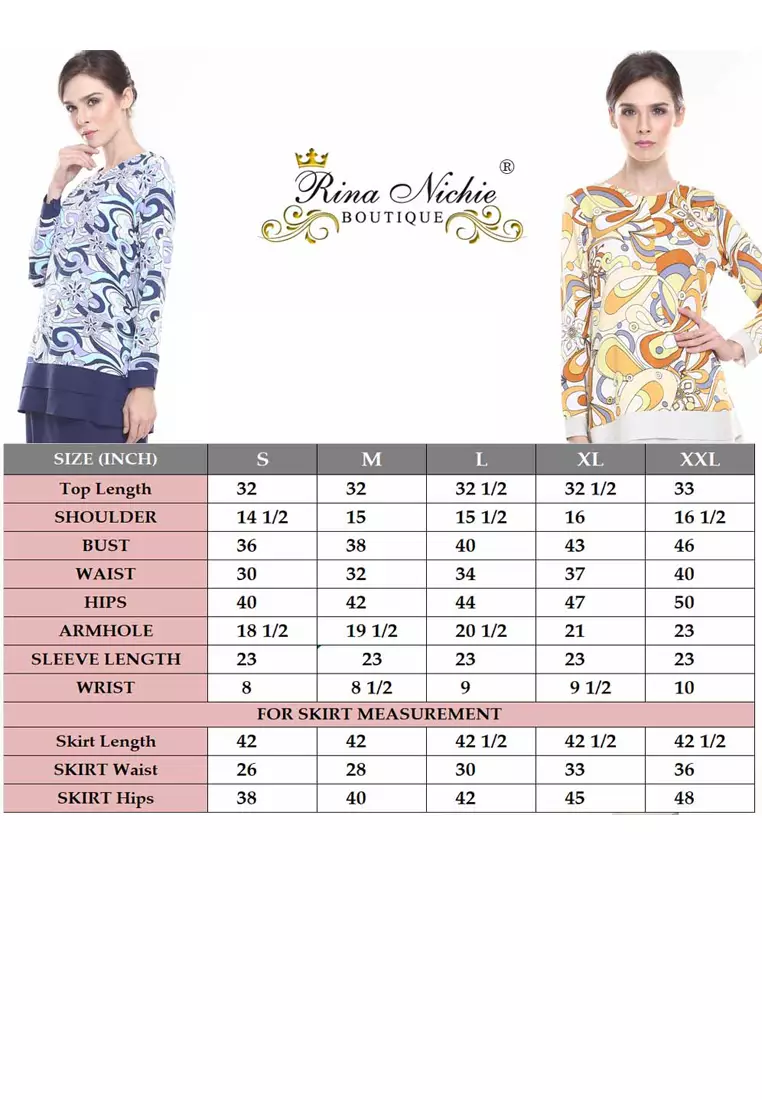 Ivy Kurung Modern layers Printed in Electric Blue Batik