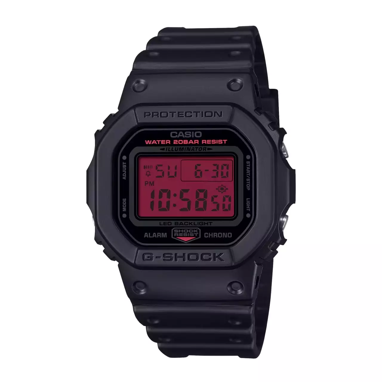 Jual G-shock Casio G-SHOCK Jam Tangan Pria Black Light Red