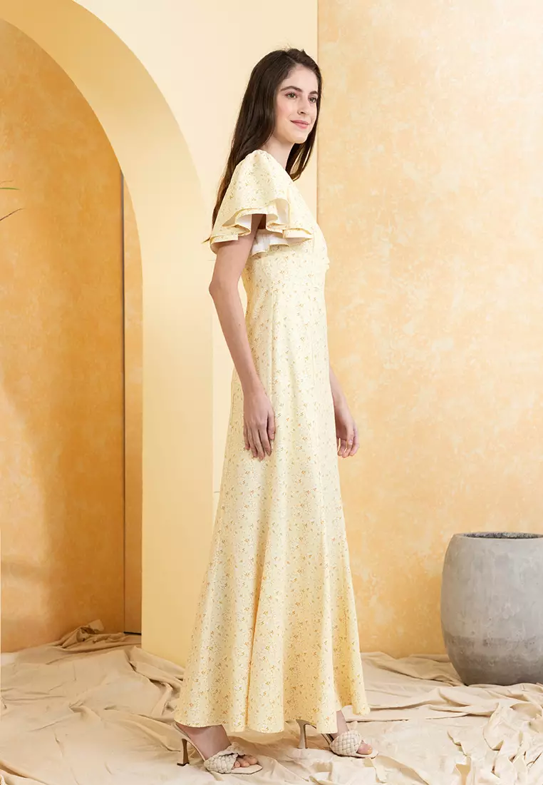 Zalora new arrivals gold dress