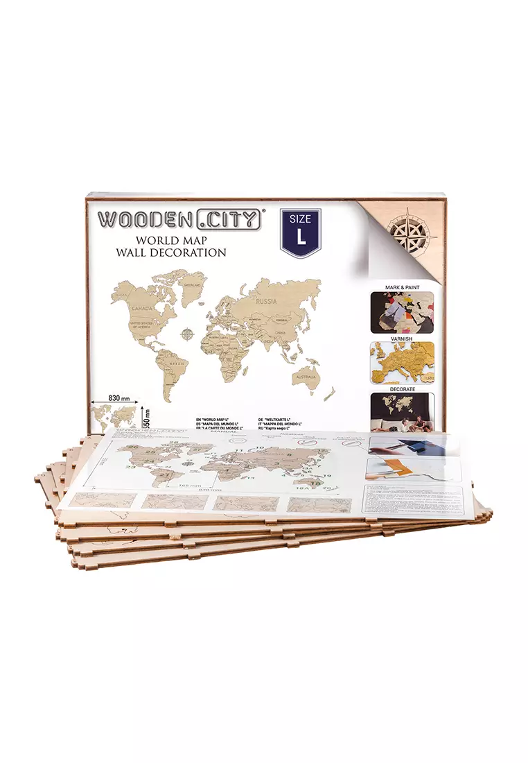 WOODEN CITY World Map L 2023 Buy WOODEN CITY Online ZALORA Hong Kong