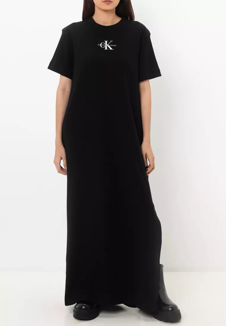 Buy Calvin Klein Ribbed T-Shirt Dress 2025 Online ZALORA