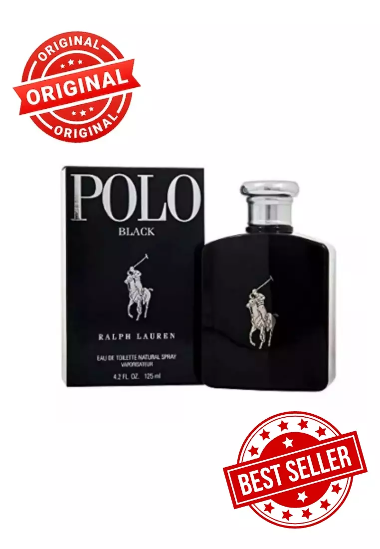 Ralph Lauren Polo Eau De Toilette Natural Spray, Black - 4.2 fl oz bottle