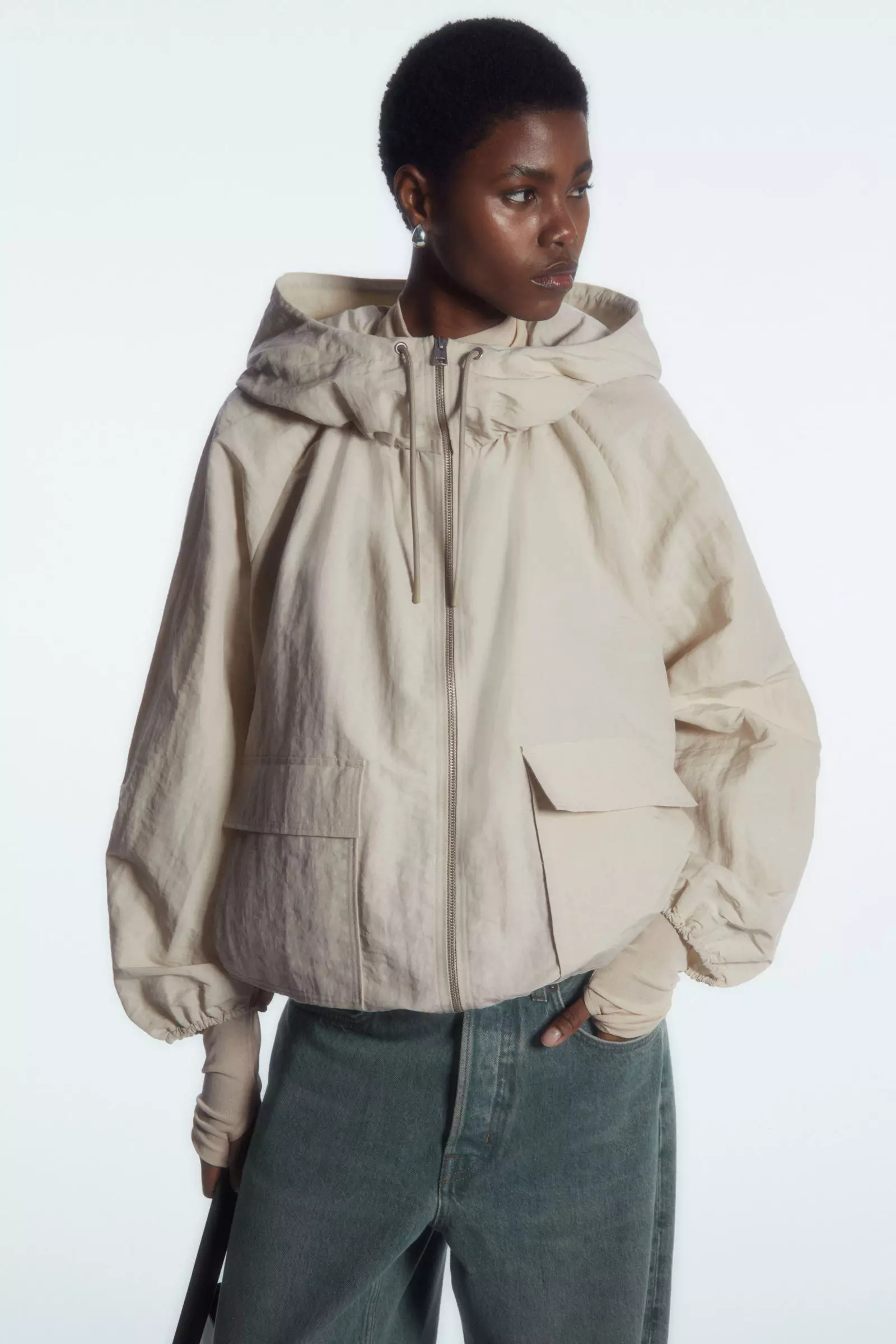 Cos long cheap hooded parka