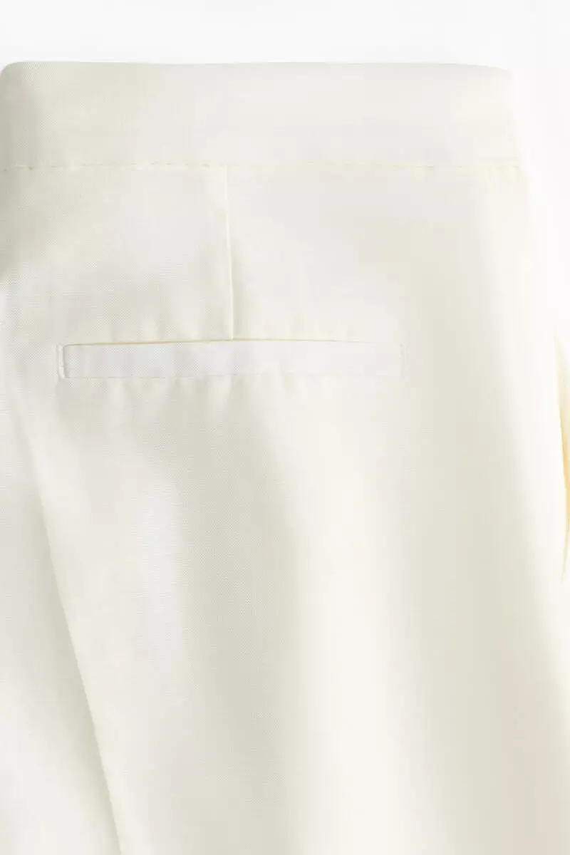 Linen-blend Bermuda shorts