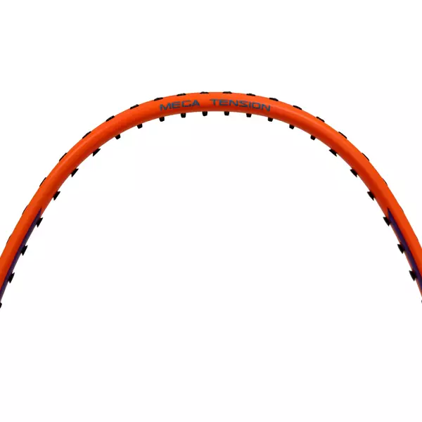 Li-Ning Badminton Racket Turbo 99 Free Senar + Grip + Cover - Black/Orange