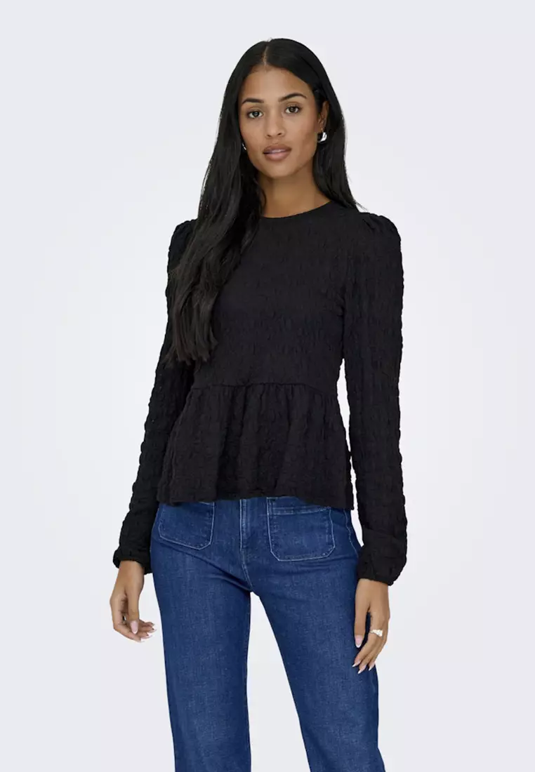 Buy ONLY Giavanna Peplum Top 2026 Online | ZALORA