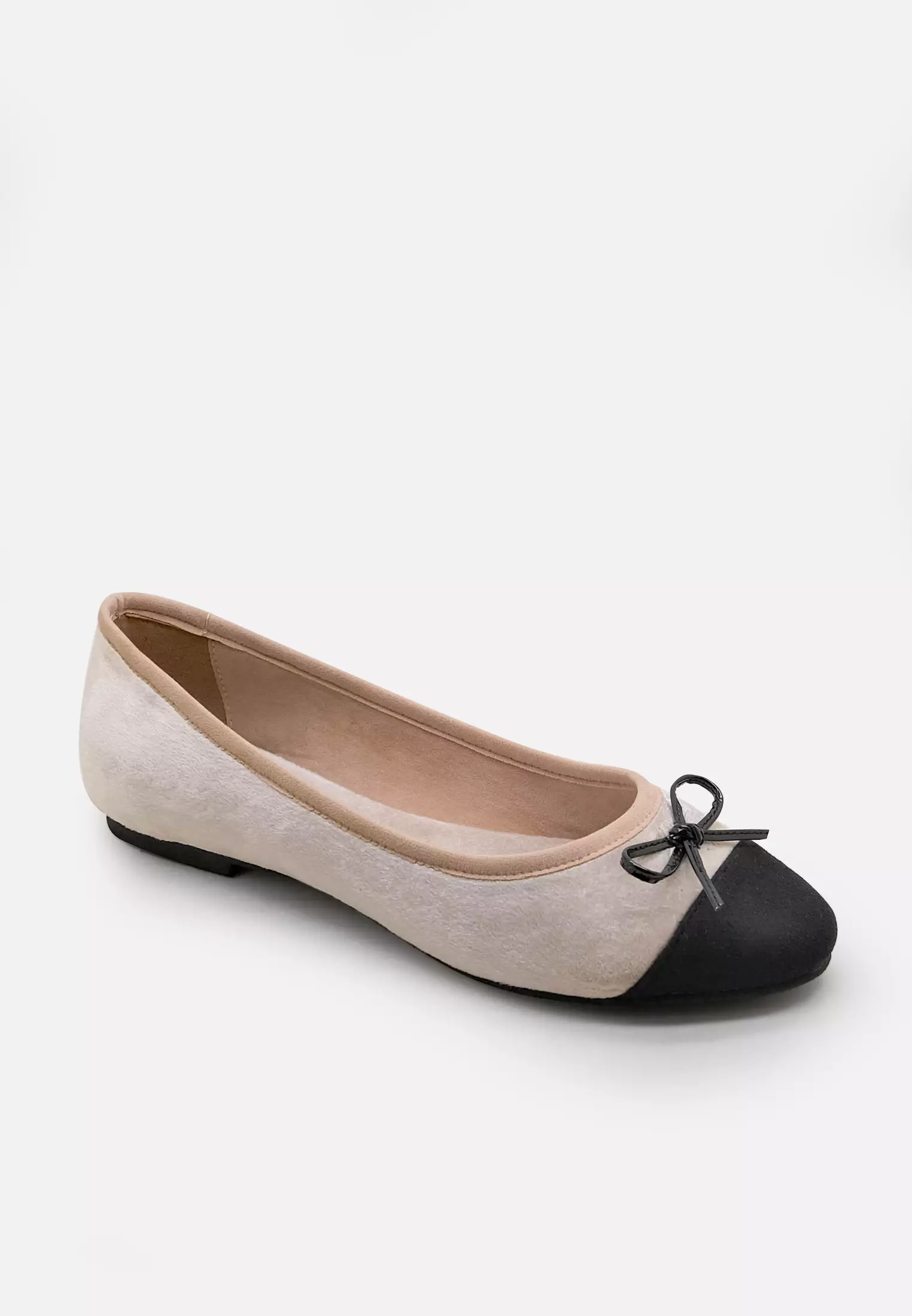 Momo Ballerina Round Toe Flat Shoes with Bow
