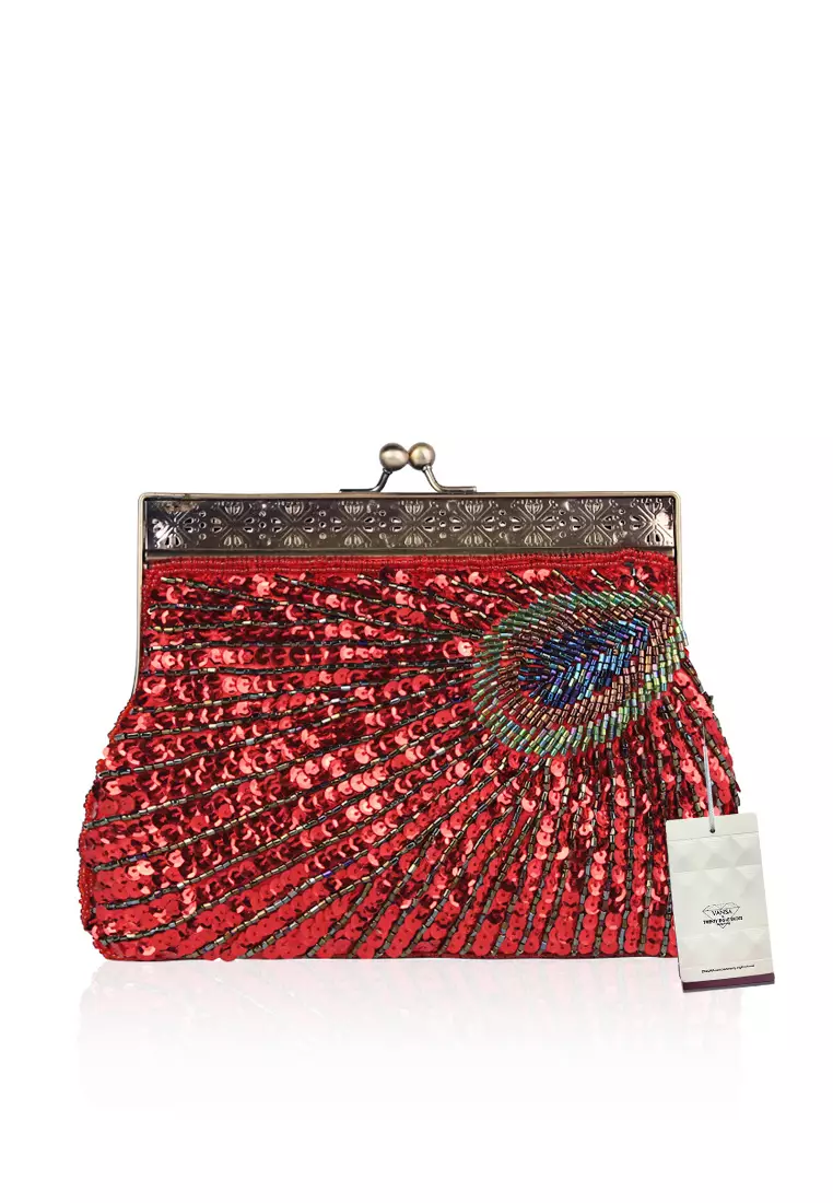 Red clutch clearance purse near me